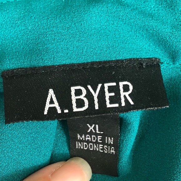 A. Beyer Studded Collar Blouse Size XL K40 - Picture 3 of 7